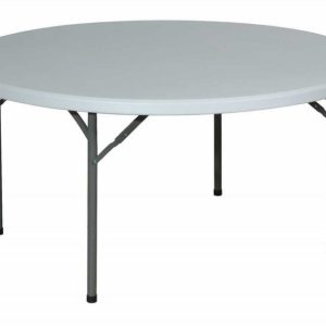 Table ronde sans nappe