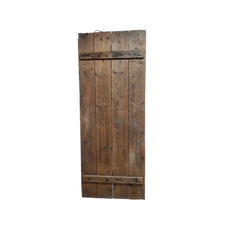 décoration porte en bois