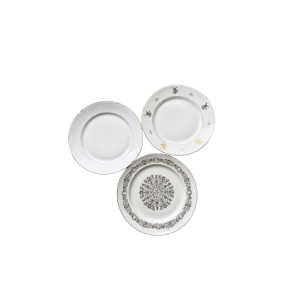Assiettes dorées