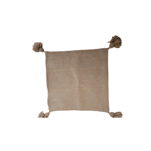 coussin à pompons