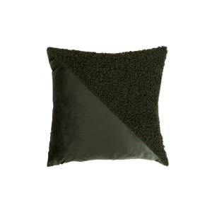 coussin vert velours