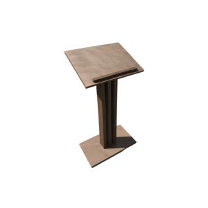 pupitre en bois foncé